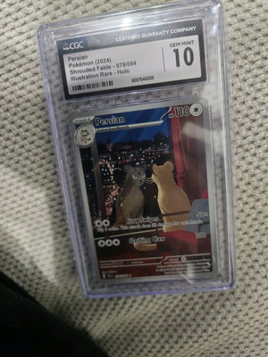 Persian Pokemon Card CGC Gem Mint 10 new