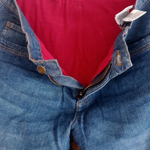 Jeans boot cut pants new with fleece lining blue XL