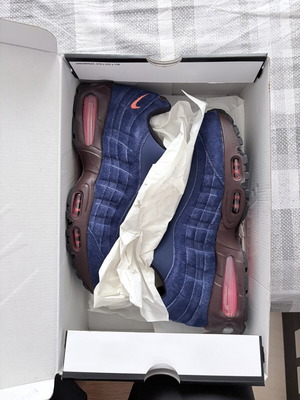 Nike Air Max 95 Big Bubble Zipper Loyal Blue sneakers size 44 like new