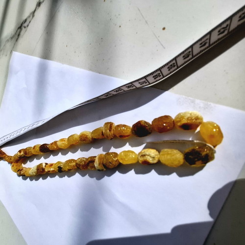 Baltic Amber Komboloi handmade, 30 gr