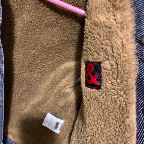Jean jacket Dolce and Gabbana with beige fur lining new
