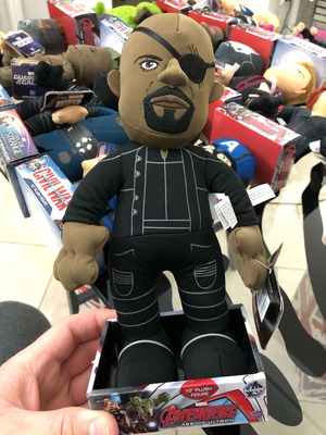 Nick Fury Avengers Movie 10” Plush Figure new with tag Marvel
