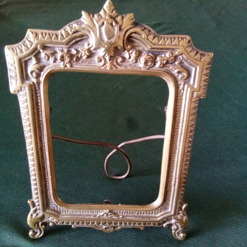 Antique brass photo frame used
