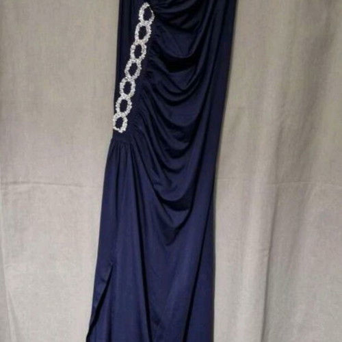 Maxi dress Ross like new navy blue with strass details size L