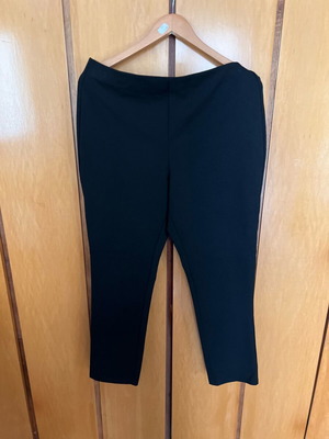 H&M black pants new, size L/40/12 with back zipper