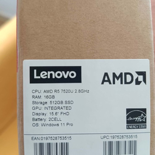 Lenovo V15 G4 AMN laptop Ryzen 5 16GB 512GB SSD Radeon Windows 11 Pro new