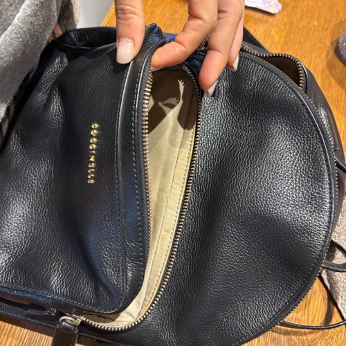 Coccinelle leather backpack like new, black
