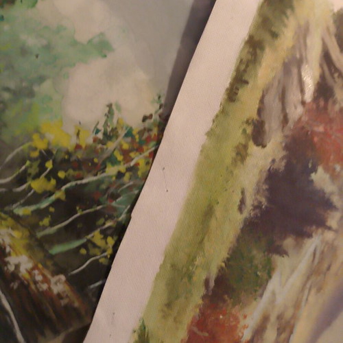 Set of 15 original landscape paintings on canvas