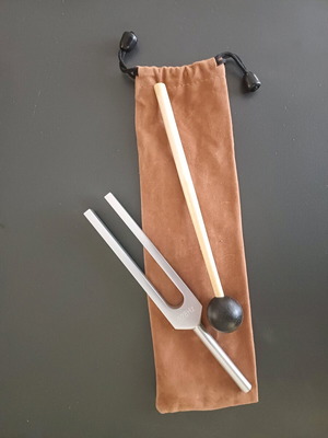 Tuning Fork 528 Hz like new with mallet and case for sound therapy