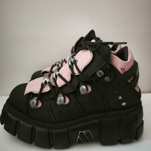 New Rock Nubuck sneakers size 41 black and pink new