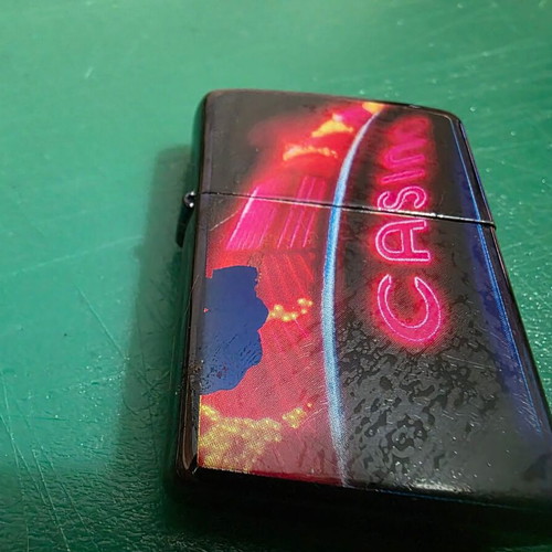 Vintage Zippo lighter Casino design