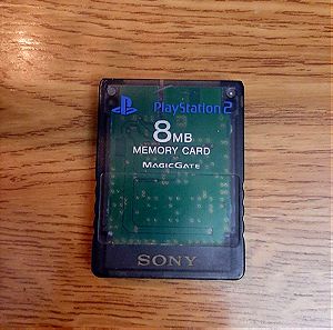 Sony Playstation 2 Memory Card 8MB Ps2 μπλε ( blue ) used