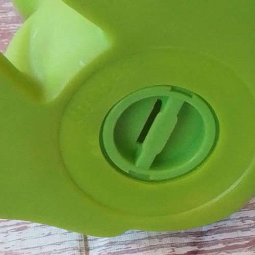 Moses plastic coin bank frog king used