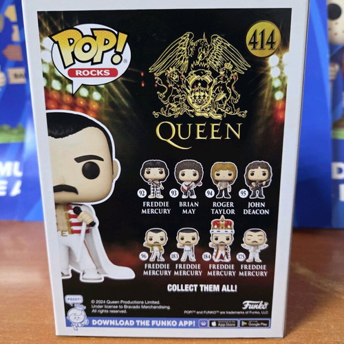 Funko Pop Rocks Queen Freddie Mercury figure new