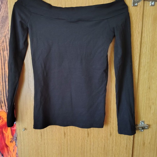Terranova off-shoulder blouse, black, XS