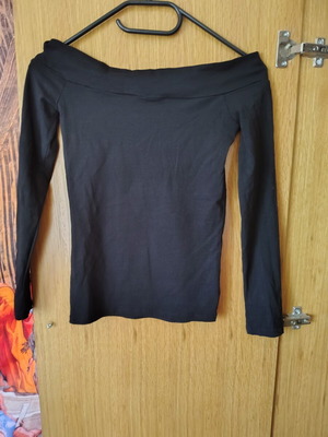 Terranova off-shoulder blouse, black, XS