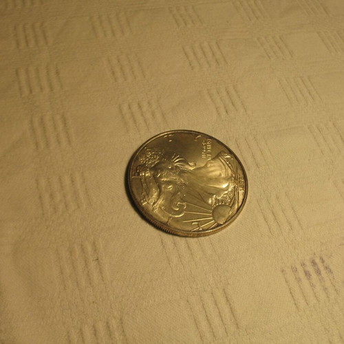 Silver Eagle Dollar 1998 new, 1 oz 0.999 silver