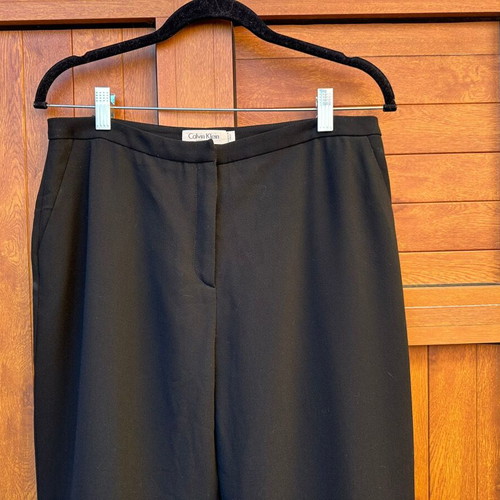 Calvin Klein wool pants like new, black, size L