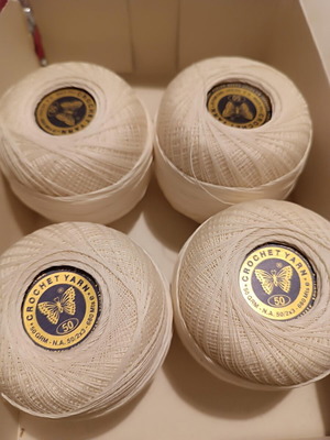 Butterfly crochet yarns 50 gr N50 Chione like new, pack of 4