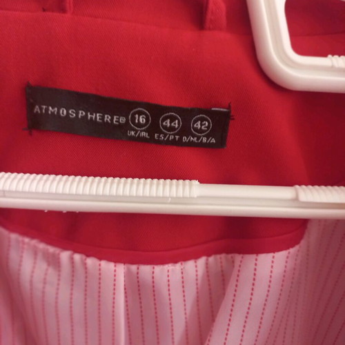 Atmosphere Women's Red Jacket XL42 Like New