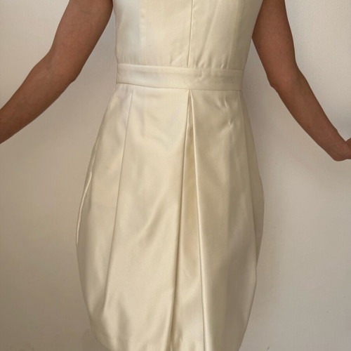Cocktail dress white, like new, size S