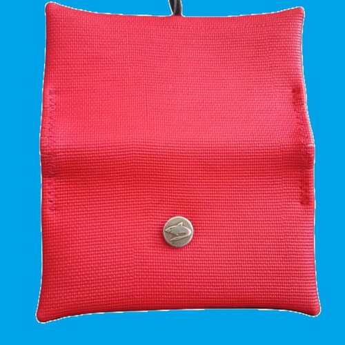 Simona red cigarette tobacco case used