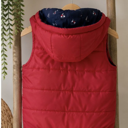 Alouette Reversible Vest Like New For 2-Year-Olds Red And Blue