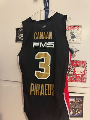 GSA Olympiacos BC 2023/24 Трета Фланелка Черна Като Нова, Мъжка L