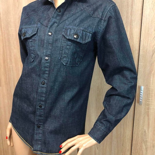 Cedar Wood State shirt new, size S/M, blue cotton