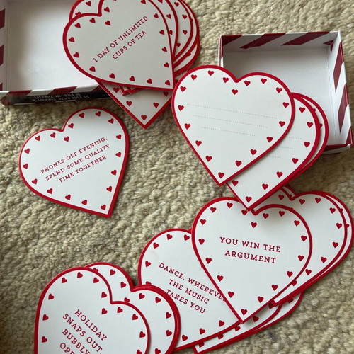 Love Tokens thematic card box like new for couples