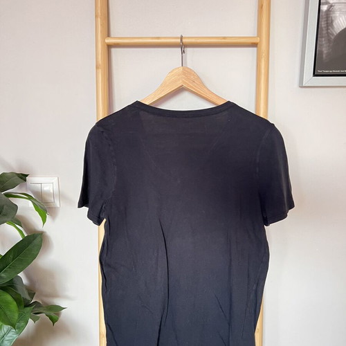 Tezenis Black T-Shirt Small 100% Cotton Like New