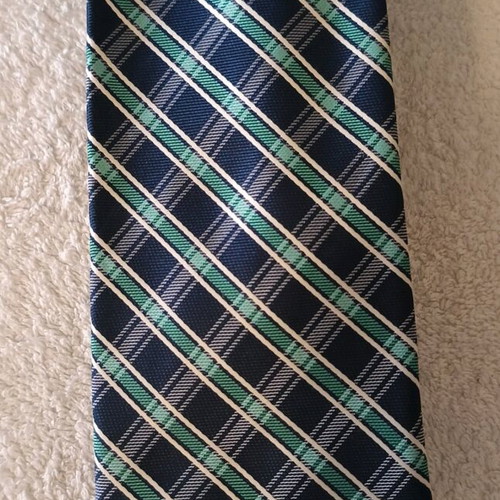 Dockers Men's Tie Checked Blue White Green New
