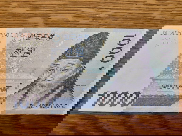 NOTIΑ ΚΟΡΕΑ 1.000 WON ( 2007 ) - SOUTH KOREA 1.000 WON P # 54 UNC