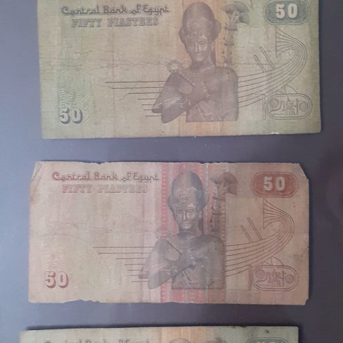 Foreign old collectible banknotes used, pack of 10 pieces
