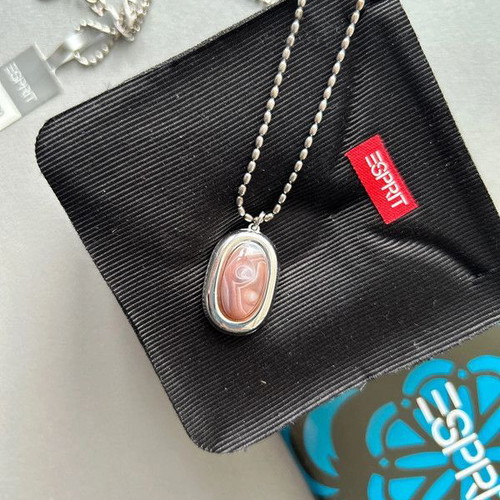 Esprit necklace new, brown and silver