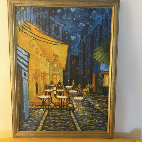 Handmade painting used, dimensions 54x42