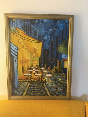 Handmade painting used, dimensions 54x42