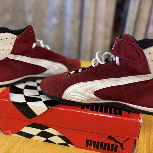 Puma Grit Cat Co Vintage Motorsport Boots, EU 46, red white black