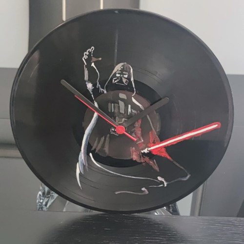 Darth Vader vinyl wall clock like new