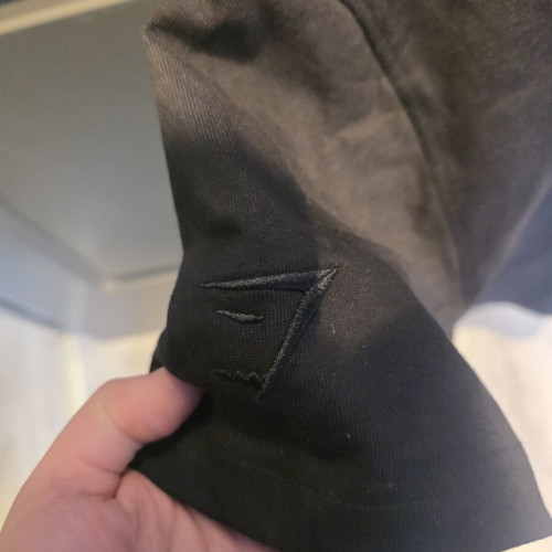 Gymshark poloshirt, black, size L