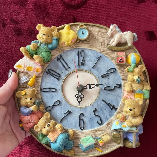 Children's analog wall clock like new