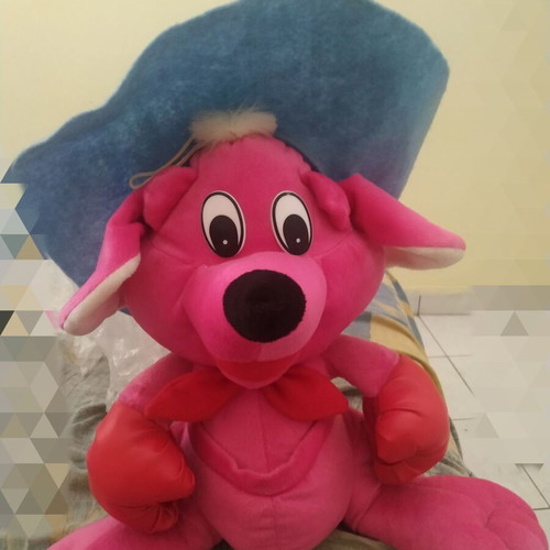 Pink stuffed toy like new, 40 centimeters tall