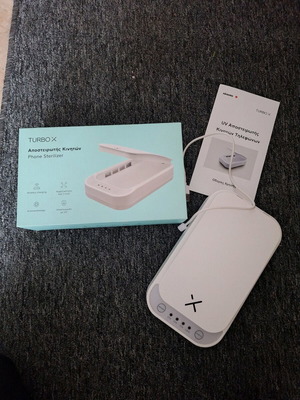 Turbox phone sterilizer new with box and USB cable