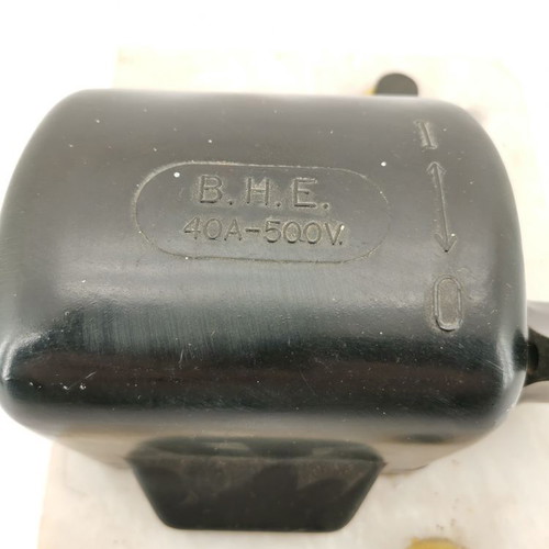 Single-phase electric switch used, marble, 1960
