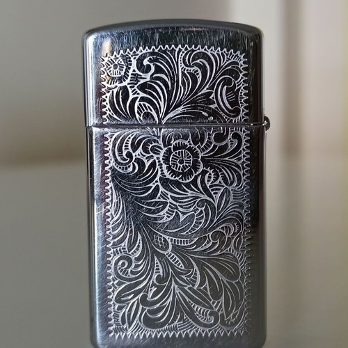Zippo Venetian Slim lighter vintage 1989, used