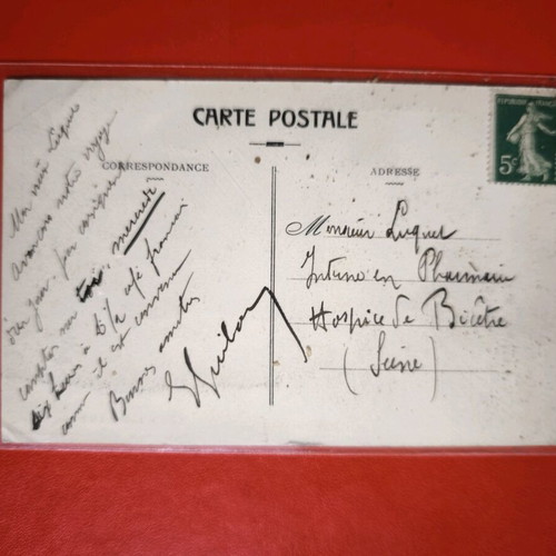 French collectible Avignon postcard like new, early 20th century