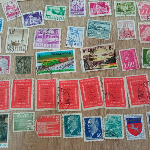 Vintage Stamp Collection from Abroad used, lot