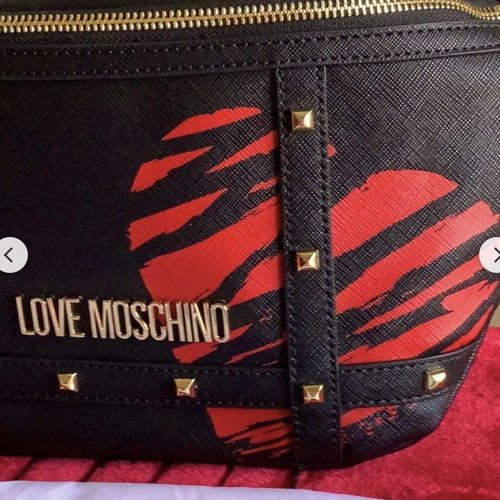 Love Moschino waist bag new, black and red
