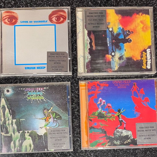 Uriah Heep 4 remastered rock albums like new