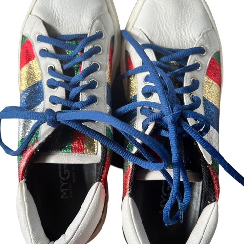 Grey Mer women's white leather sneakers EU38 like new